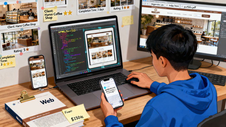 Xây dựng website responsive và kiếm tiền với HTML5 + CSS3