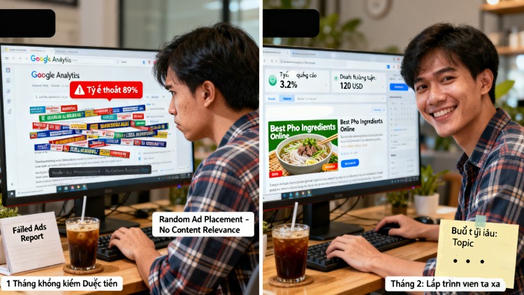 Kiếm tiền từ quảng cáo trên website không khó? 3 bước thực tế hướng dẫn bạn biến lưu lượng thành thu nhập